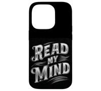 Custodia per iPhone 14 Pro Cool Read my Mind Costume per gli amanti del discorso