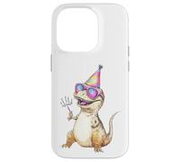 Custodia per iPhone 14 Pro Cool T-Rex Party Dino Celebration Occhiali da sole