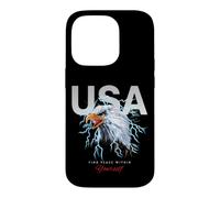 Custodia per iPhone 14 Pro Cool USA Eagle With wild Quotes Illustration Graphic Designs