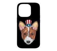 Custodia per iPhone 14 Pro Corgi Uncle Sam 4 luglio USA Dog Puppy