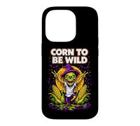 Custodia per iPhone 14 Pro Corn To Be Wild Halloween Scarecrow Illustration Graphic