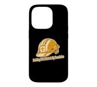 Custodia per iPhone 14 Pro Costruire con fede come fondazione Christian Builder