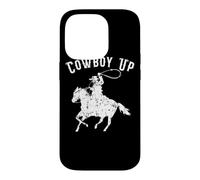 Custodia per iPhone 14 Pro Cowboy Up Design per i fan dei Rodeo e gli amanti del western