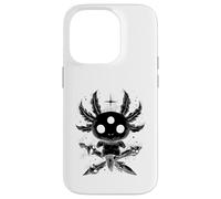 Custodia per iPhone 14 Pro Creatura Axolotl Gotica Mistica Ossa Rituali