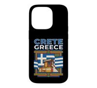 Custodia per iPhone 14 Pro Creta Grecia Bandiera Isola Grafico di viaggio