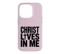 Custodia per iPhone 14 Pro Cristo vive in me cristiano