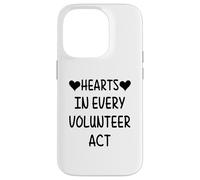 Custodia per iPhone 14 Pro Cuori in ogni atto di volontariato