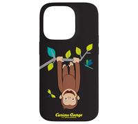 Custodia per iPhone 14 Pro Curious George Spring Hang Time Adventure