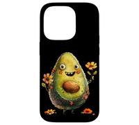 Custodia per iPhone 14 Pro Cute Avocado Graphic For Vegan Women And Girls Happy Face