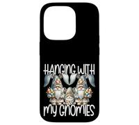 Custodia per iPhone 14 Pro Cute Bunny Gnome Easter Fun Graphic Hanging With My Gnomies