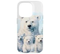 Custodia per iPhone 14 Pro Cute Christmas Polar Bear