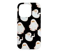 Custodia per iPhone 14 Pro Cute Spooky Ghost Pastel Goth Retro Groovy Halloween Black