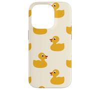 Custodia per iPhone 14 Pro Cute Yellow Rubber Duck Little Bath Toy Black