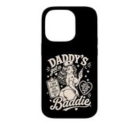 Custodia per iPhone 14 Pro Daddy's Got A Baddie Nurse Divertente Umorismo Retro Pinup