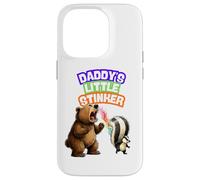 Custodia per iPhone 14 Pro Daddys Little Stinker Bear Skunk Puzza campeggio nei boschi