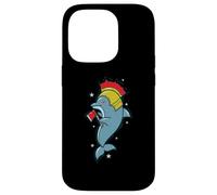 Custodia per iPhone 14 Pro Delfino con Crista e Casco Bush Knight