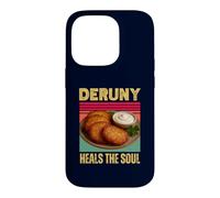 Custodia per iPhone 14 Pro Deruny guarisce l'anima divertente frittella di patate ucraino cibo