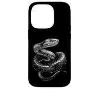 Custodia per iPhone 14 Pro Design con motivo serpente amante degli animali che disegna