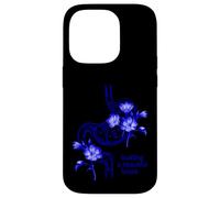 Custodia per iPhone 14 Pro Design floreale blu dello stomaco - Costruire un bellissimo futuro
