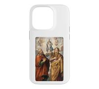 Custodia per iPhone 14 Pro Design vintage di San Gioacchino e Santa Anna, fede cattolica