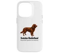 Custodia per iPhone 14 Pro Deutscher Wachtelhund Dog Bold Humor e Spaniel Sass