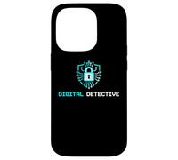 Custodia per iPhone 14 Pro Digital Detective Cybersecurity IT Specialist Analista Tech