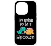 Custodia per iPhone 14 Pro Dinosaur Lovers I'm Going To Be A Big Cousin Crew Ragazze Ragazzi