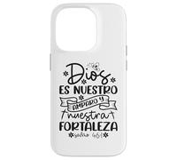 Custodia per iPhone 14 Pro Dios es nuestro amparo y fortaleza