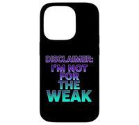 Custodia per iPhone 14 Pro Disclaimer I'm Not For The Deak Retro Synthwave Design