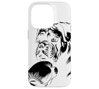 Custodia per iPhone 14 Pro Disegno di cane da boxe Pugile dilettante