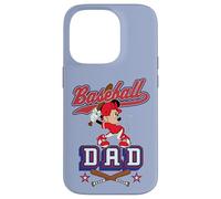 Custodia per iPhone 14 Pro Disney Baseball Dad Sports Minnie Mouse Father's Day Gift