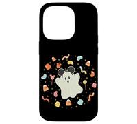 Custodia per iPhone 14 Pro Disney Halloween Mickey Mouse Ears Cute Ghost Candy Treats