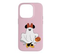 Custodia per iPhone 14 Pro Disney Halloween Minnie Mouse Ghost Costume Trick-or-Treat