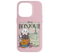 Custodia per iPhone 14 Pro Disney The Aristocats Marie Toulouse & Berlioz Bonjour