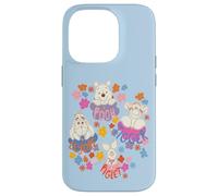 Custodia per iPhone 14 Pro Disney Winnie the Pooh Spring Easter Friendly Flower Faces