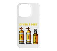 Custodia per iPhone 14 Pro Divers Dieta Divertente Immersioni Immersioni Nitrox Air Dieta Umorismo Uomini