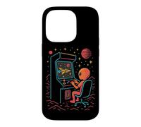 Custodia per iPhone 14 Pro Divertente Alien Gamer Arcade Machine Retro Space Video Game Fan