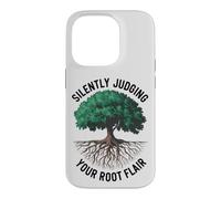 Custodia per iPhone 14 Pro Divertente arboricoltore amante degli alberi giudicare silenziosamente il tuo talento radicale