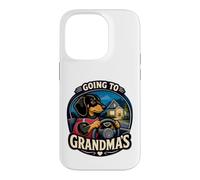 Custodia per iPhone 14 Pro Divertente bassotto andando alle nonne guida