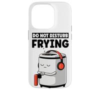 Custodia per iPhone 14 Pro Divertente costume da friggitrice ad aria non disturbare