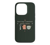 Custodia per iPhone 14 Pro Divertente cottura mentale Bake Down Baking Pun