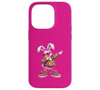 Custodia per iPhone 14 Pro Divertente Dabbing Bunny Silly Goose Felice Pasqua Ragazze Donne