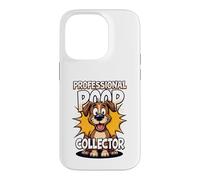 Custodia per iPhone 14 Pro Divertente dog walker professionale, collezionista di cacca, mamma e papà