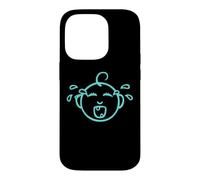 Custodia per iPhone 14 Pro DIVERTENTE E CARINO CRY BABY - PROGETTATO BAMBINO BLU CHE