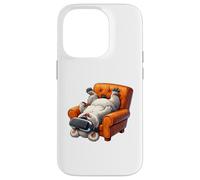 Custodia per iPhone 14 Pro Divertente Fluffy Dog VR Gaming Art