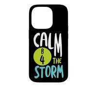 Custodia per iPhone 14 Pro Divertente gioco di parole BINGO Calma B4 la tempesta