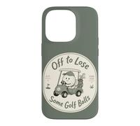 Custodia per iPhone 14 Pro Divertente golf cart golfista Fore Fun alcune palline da golf