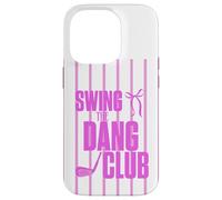 Custodia per iPhone 14 Pro Divertente Golf Swing the Dang Club Rosa Golf Mom