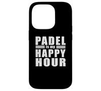 Custodia per iPhone 14 Pro Divertente Happy Hour Citazione Cool Padel