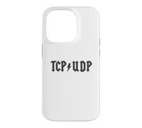 Custodia per iPhone 14 Pro Divertente ingegnere di rete Cybersecurity IT Support TCP UDP Code